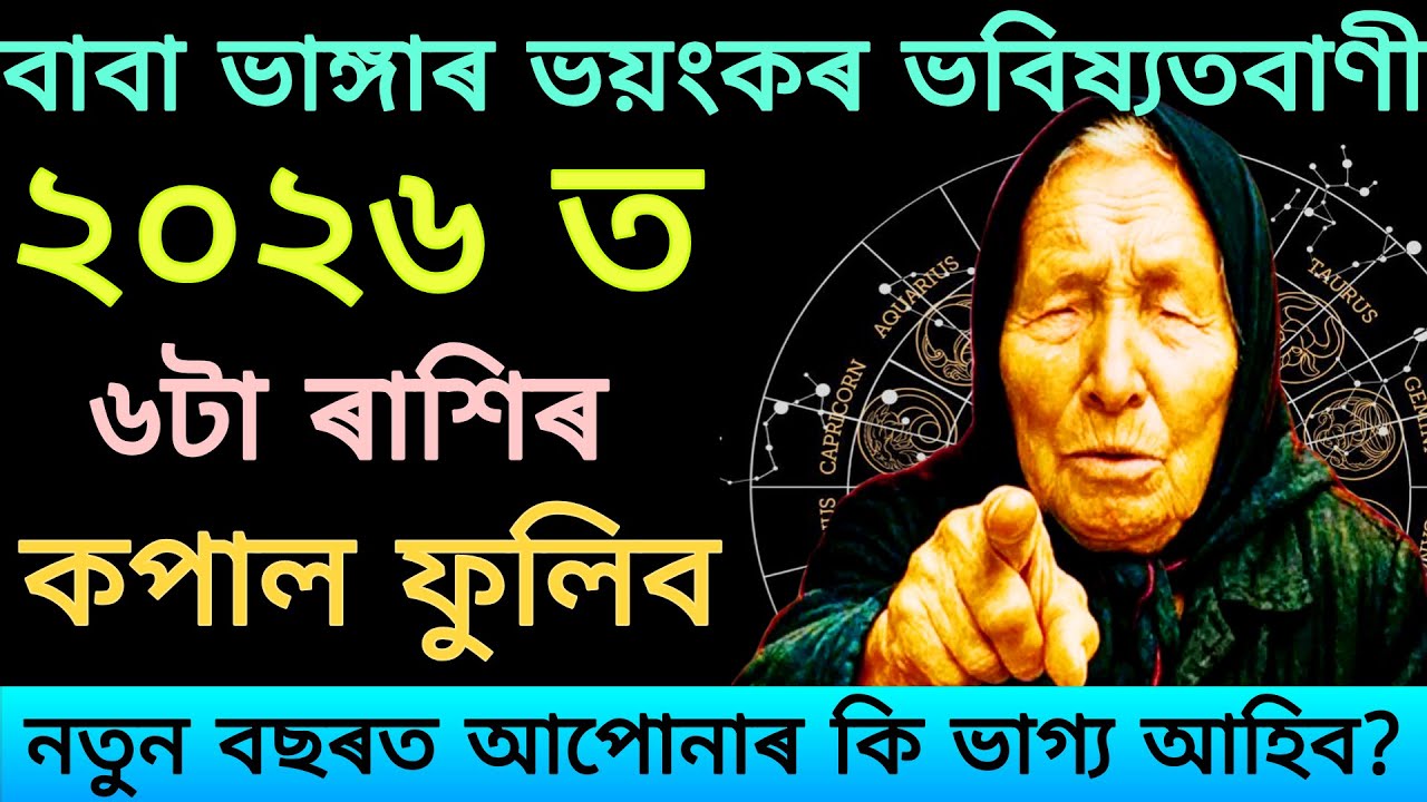 বাবা ভাঙ্গাৰ ভয়ংকৰ ভবিষ্যতবাণী! নতুন বছৰত ৬টা ৰাশিৰ কপাল ফুলিব | Assamese Rashifal @ABSmartTips