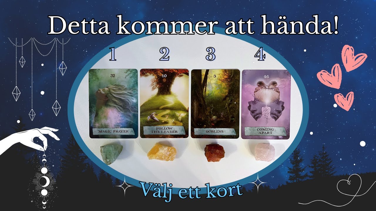 Detta kommer att hända dig! 🙏🦄❤️😊 TAROT ✨ PICK A CARD ✨