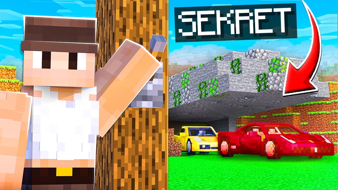 SPRZEDAJE SKRADZIONE SAMOCHODY W SEKRETNEJ BAZIE | Minecraft OWO #4