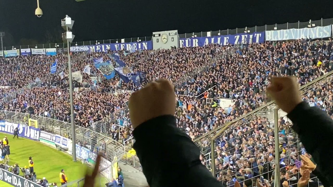 TSV 1860 München - FC Schalke 04 - Westkurve die letzten 186,0 Sekunden inkl. Schlusspfiff DFB-Pokal