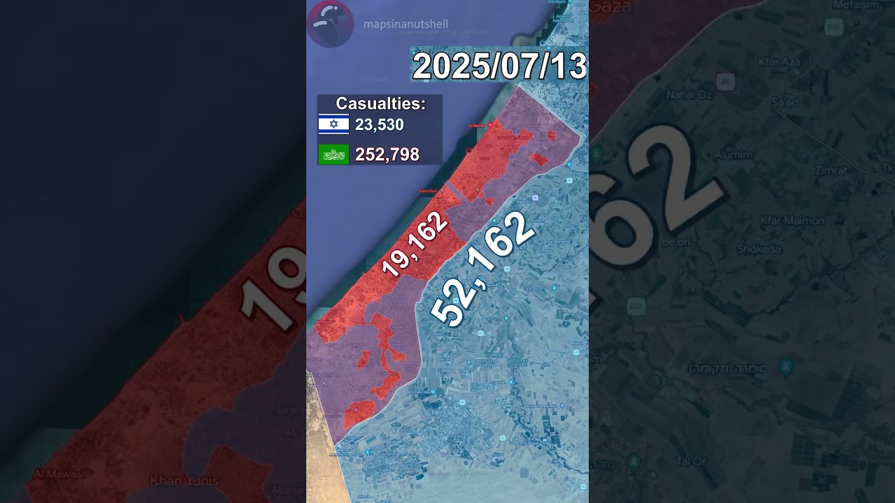 Israel-Hamas War: Every Day of 2025 Mapped using Google Earth