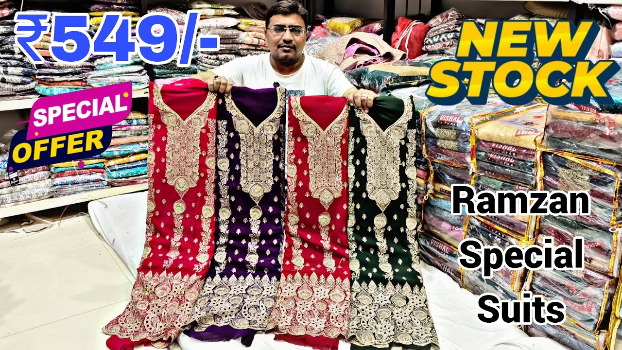 Amazing OFFERS On Fancy Work Suits Partywear Suits ₹549/- Online Shopping Order Now Sanjary Textiles