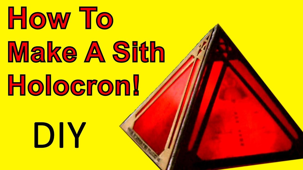 How To Make A Sith Holocron (Star Wars DIY)