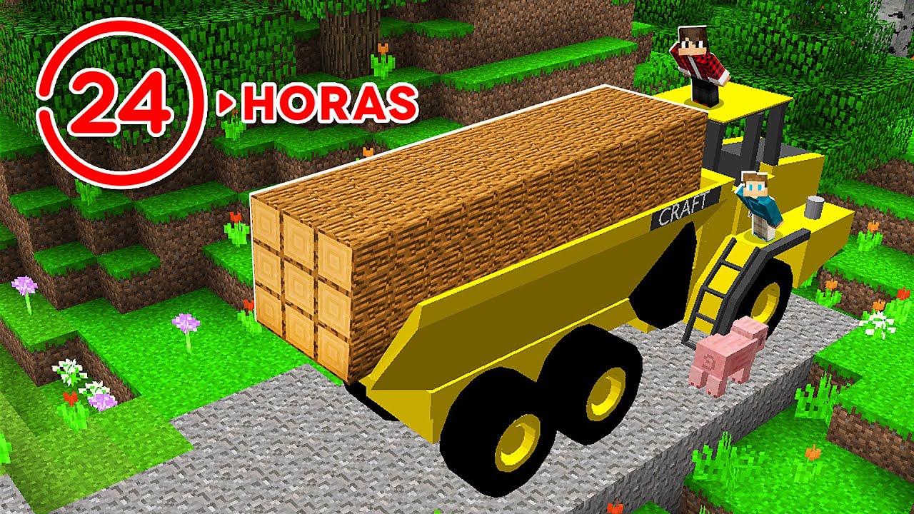 ZEREI O SIMULADOR DE LENHADOR NO MINECRAFT E FIQUEI RICO