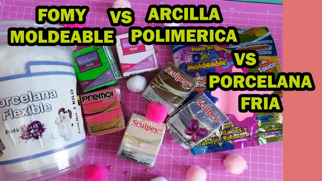 FIMO VS PORCELANA FRIA VS FOMY MOLDEABLE
