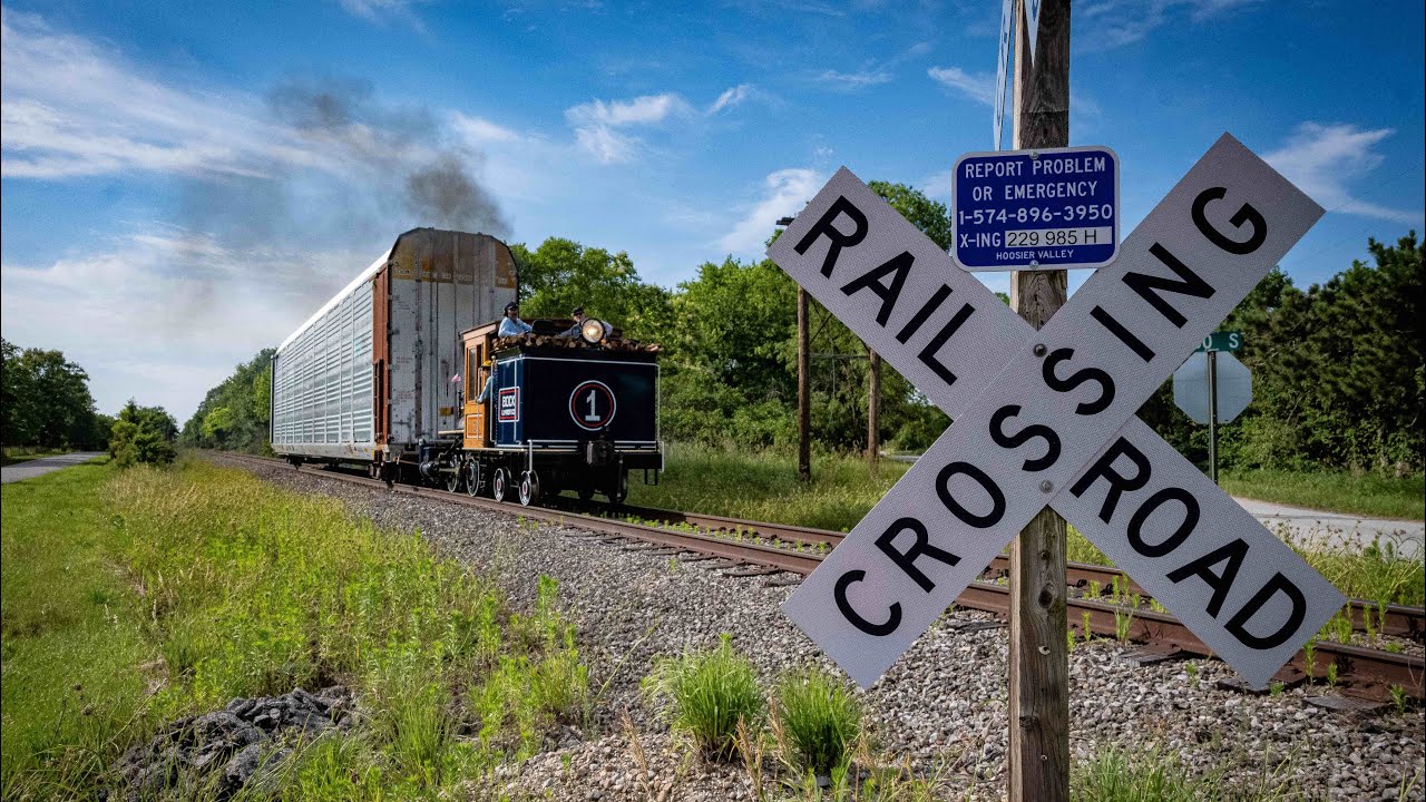 118 year old Steam Engine pulling modern Freight