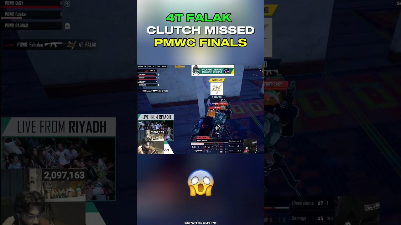 4t falak Clutch Missed Pmwc Finals 🫣
