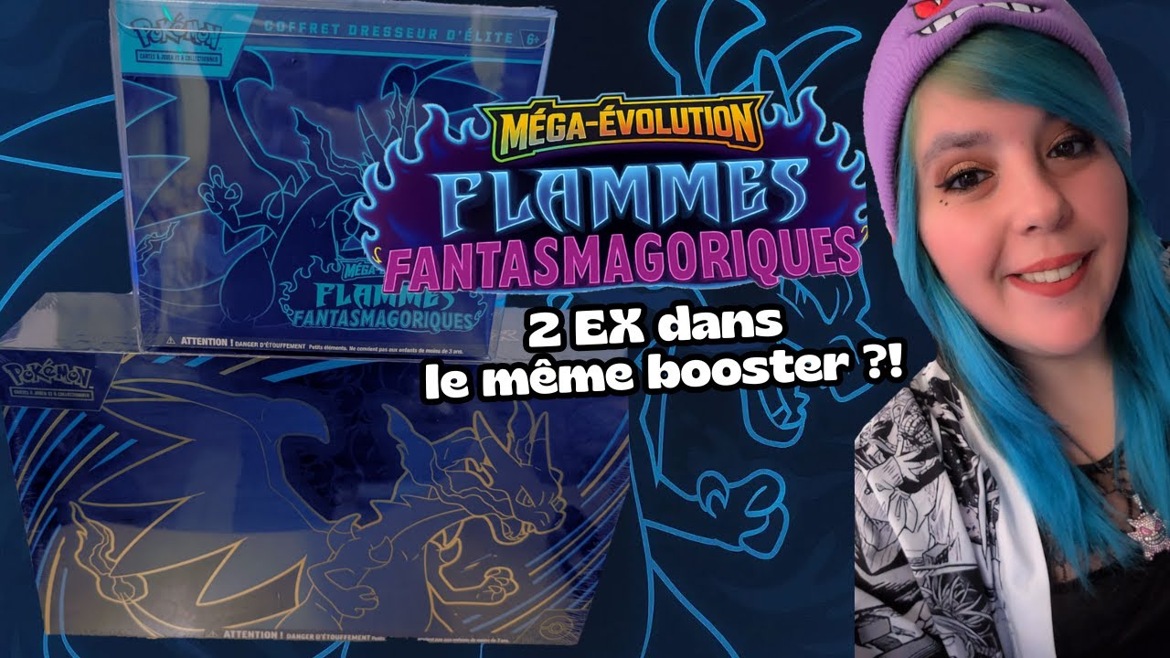 2 Ex dans le même booster?! Ouverture ETB Flammes Fantasmagorique / UPC Méga Dracaufeu Ex !