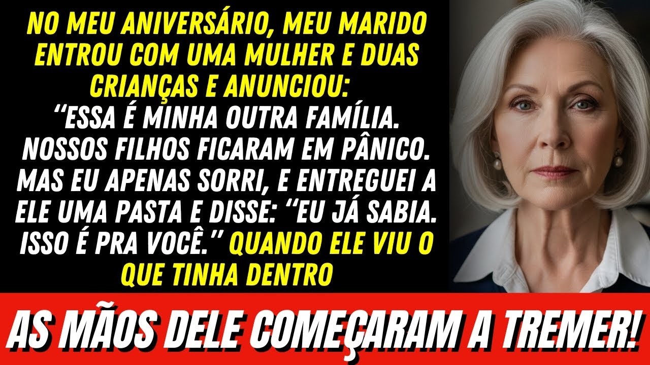 Meu MARIDO trouxe sua outra familia para o meu aniversário e achou que eu entraria em pânico…