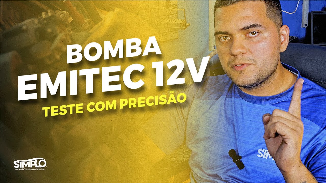 Teste da Bomba EMITEC 12V : Simplifique com a Simplo