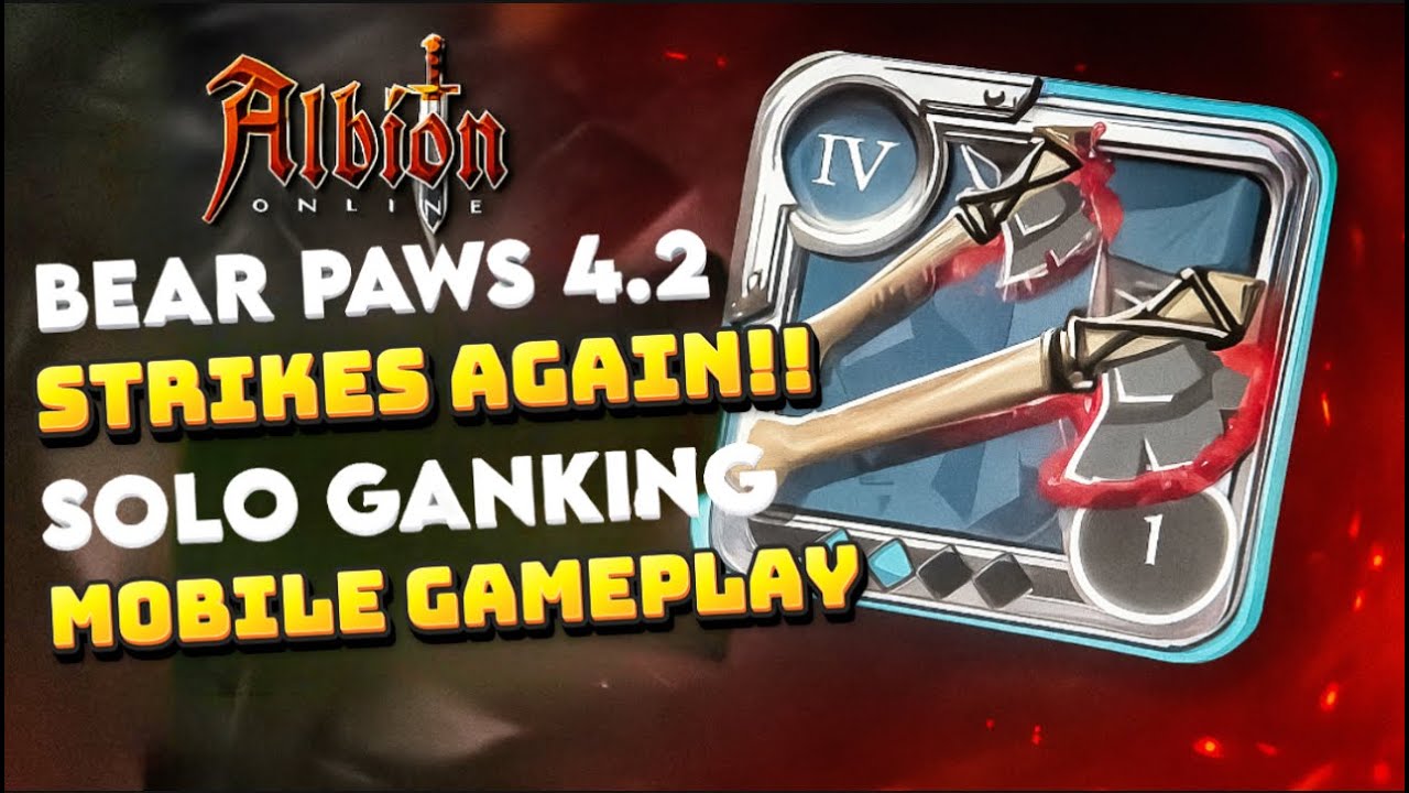 Easy Silver with Bear Paws 4.2 Solo Ganking | Albion Online Mobile Gaming