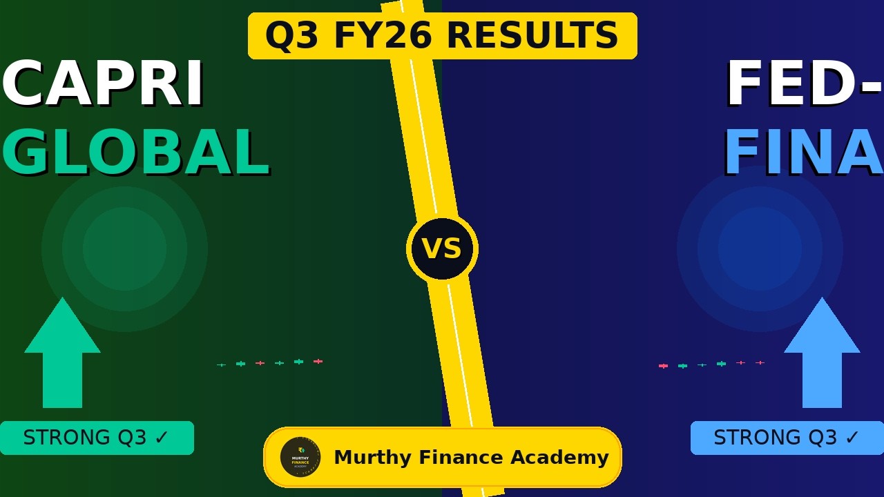Capri Global vs Fedfina Q3FY26 Results: Margin Trends, AUM Growth & Asset Quality Deep Dive