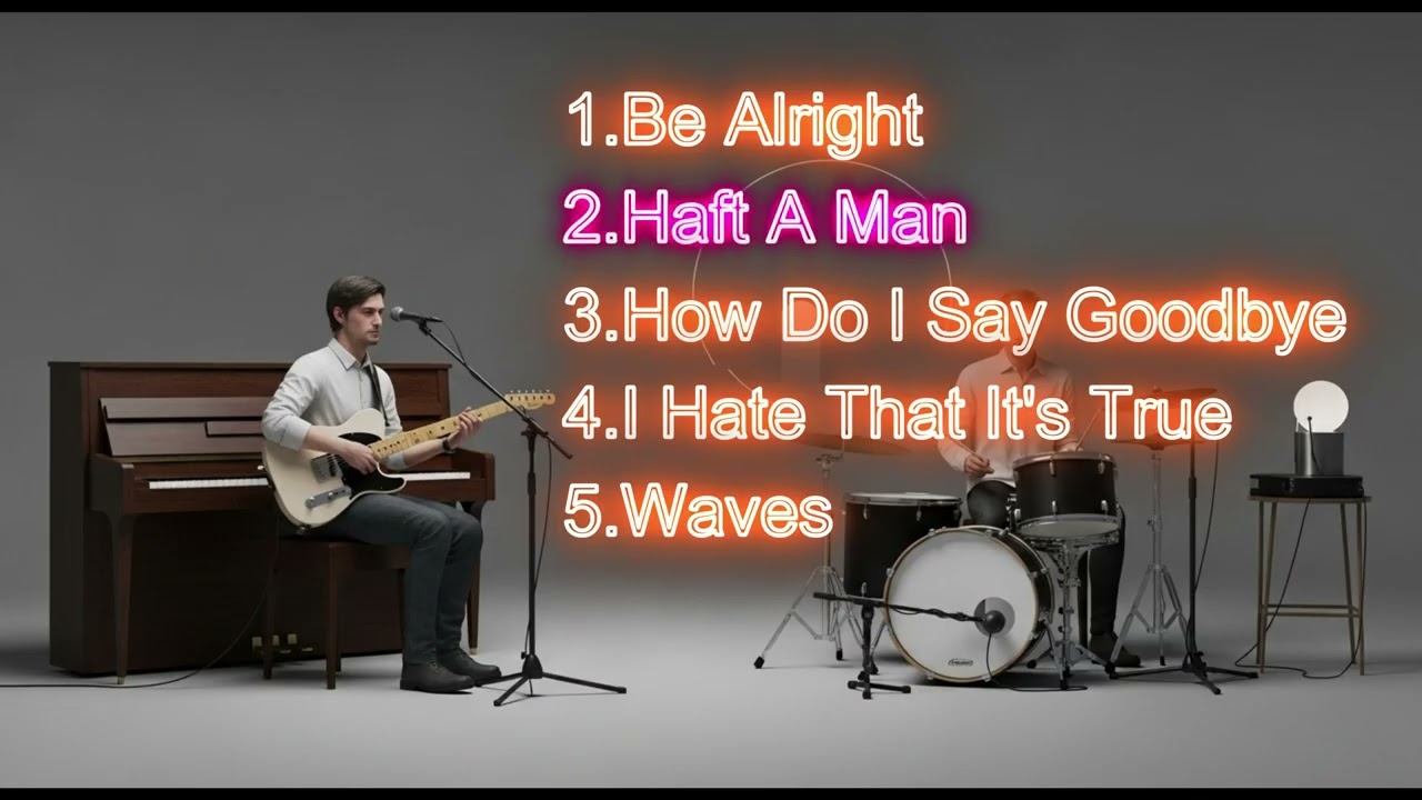 English song : Be Alright , Haft A Man, How Do I Say Goodbye, I Hate That It's Ture, Waves.