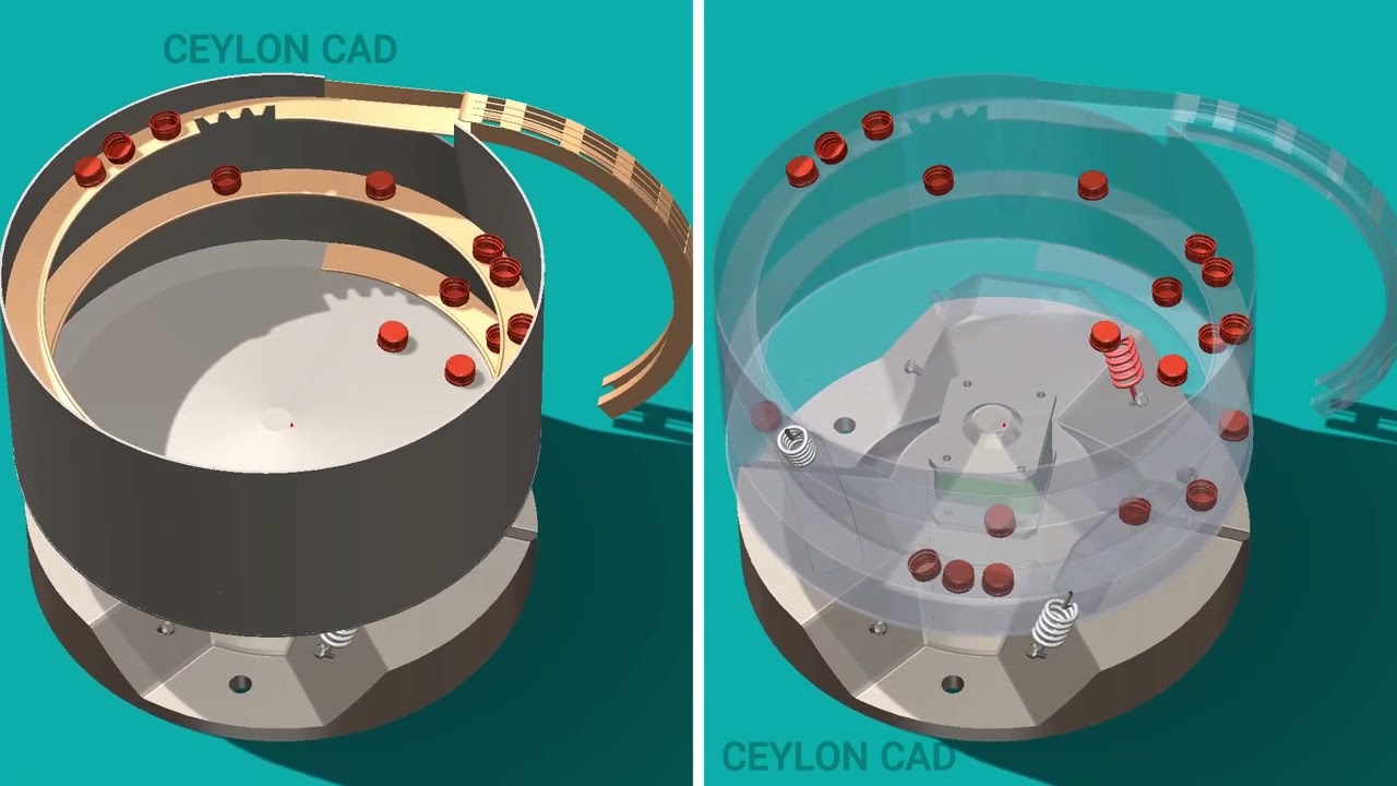 Vibratory  Bowl Feeder - Solidworks Simulation