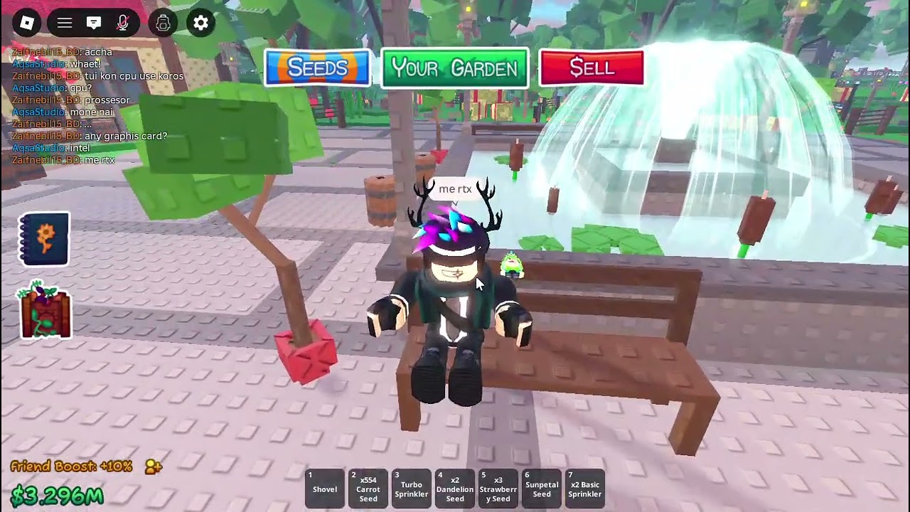 Roblox#Garden horizons whit my friends