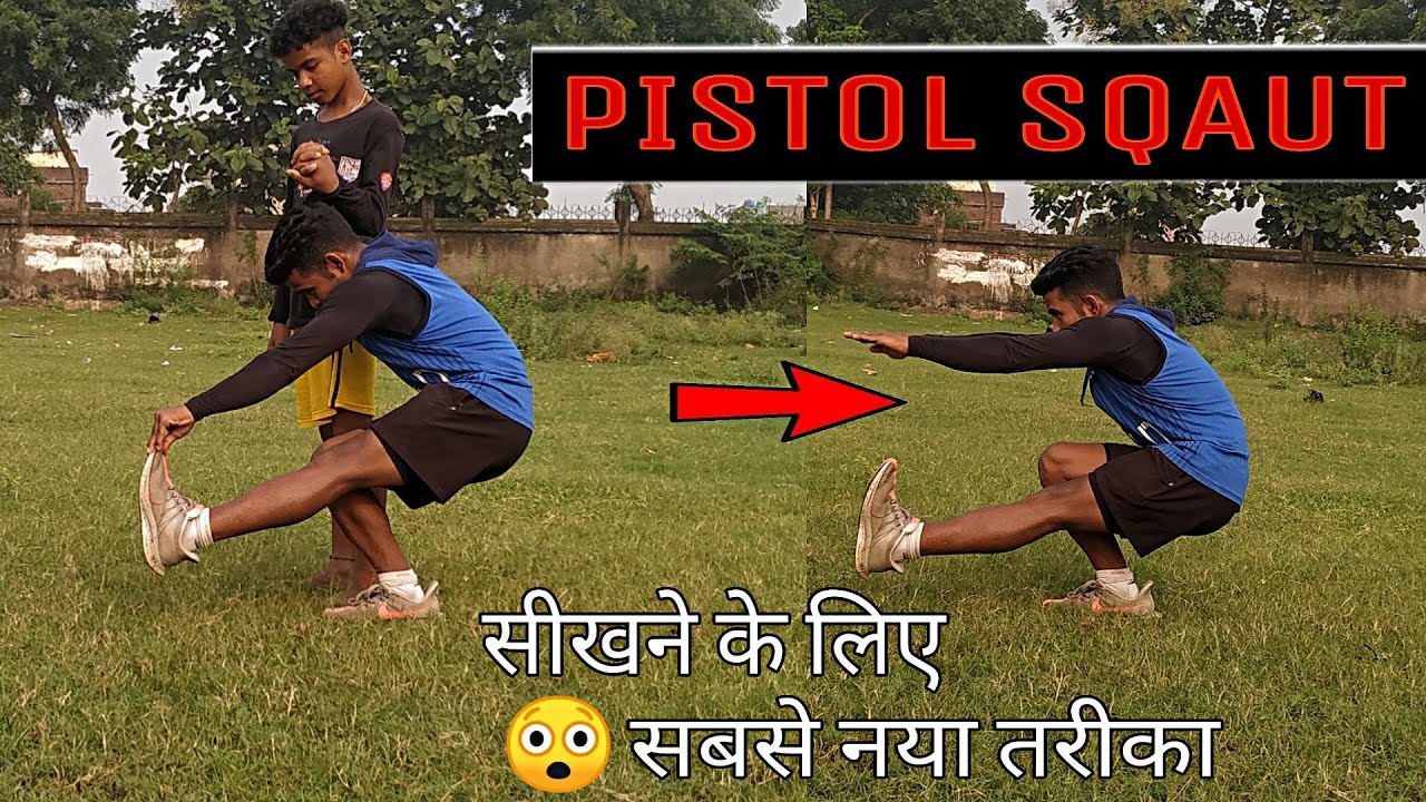 How to learn PISTOL Squat || One leg squat Tutorial in hindi,easy progression || Ravi Raj Ranjan