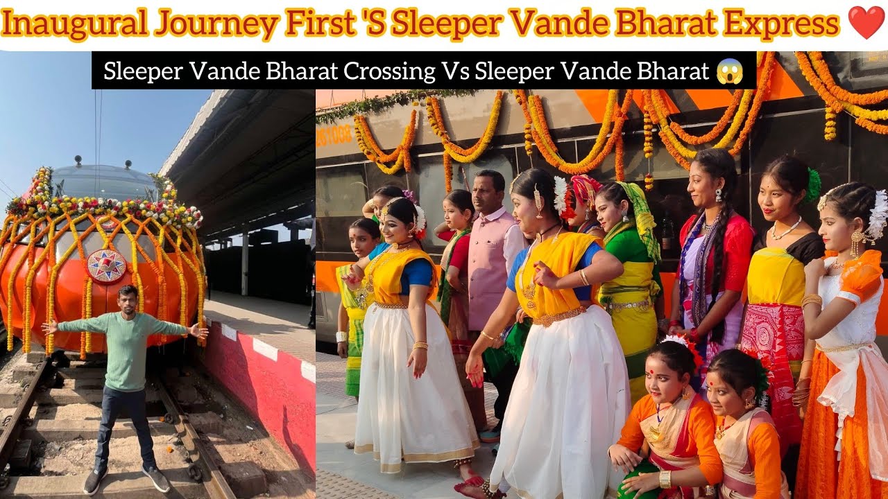 ✨❤️Inaugural Vande Bharat Sleeper Exp First 'S Fastest Connectivity Kamakhya To Howrah& Food Review