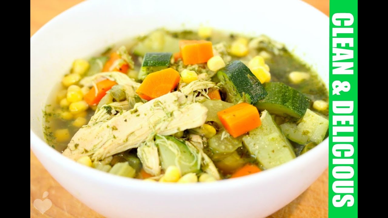 Immunity Boosting Green Chicken + Veggie Soup Recipe