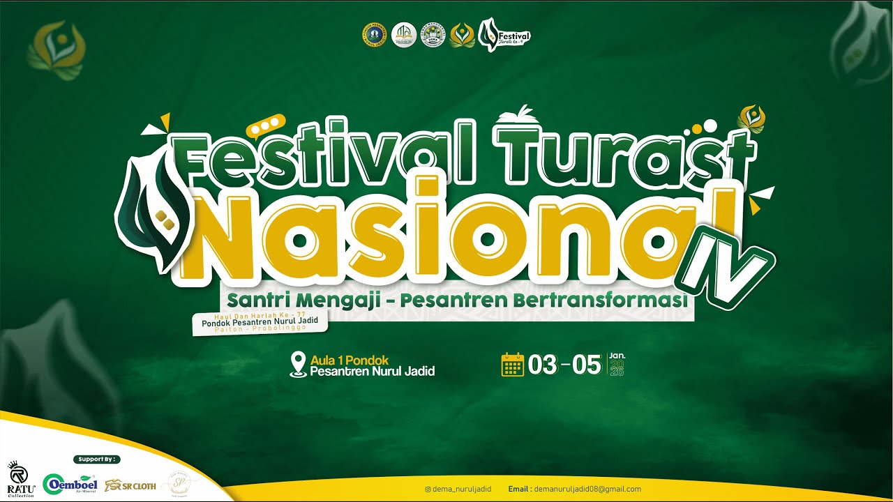 OPENING FESTIVAL TURATS NASIONAL (Santri Mengaji Pesantren Bertransformasi) 03/01/2026