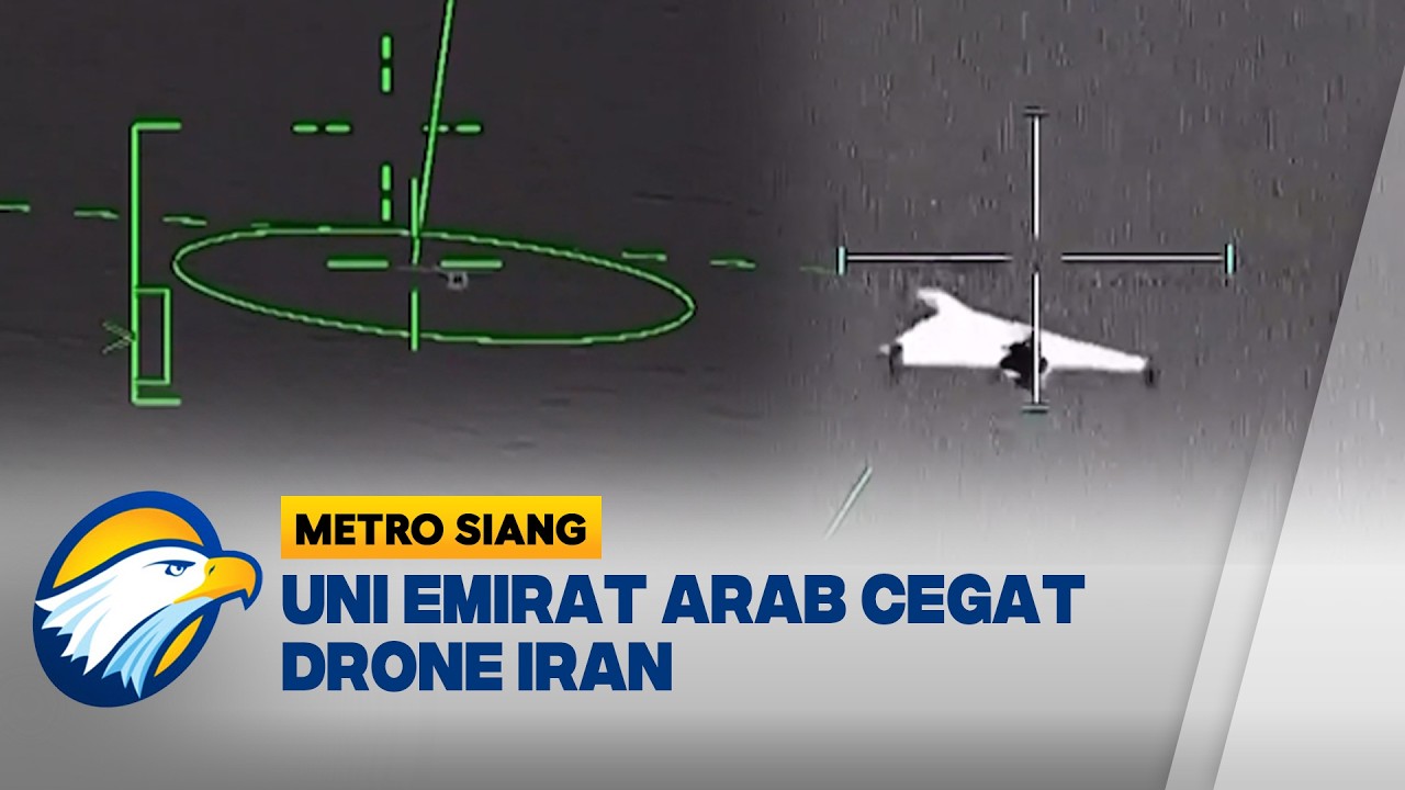 UEA Rilis Rekaman Mencegat Drone Iran - [Metro Siang]