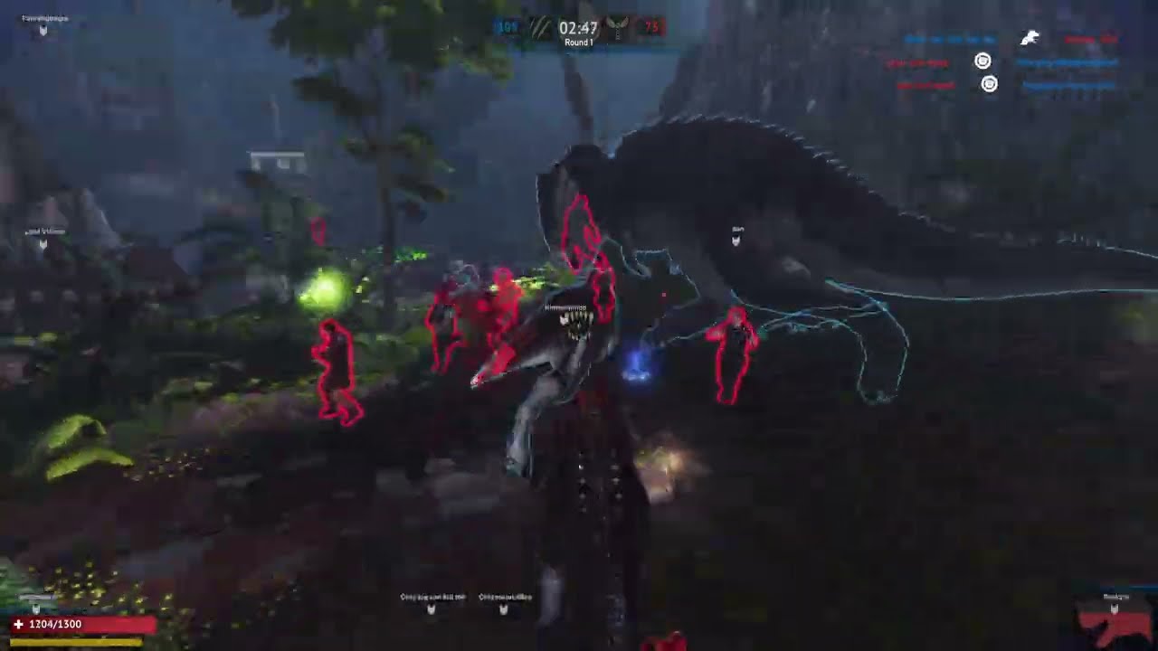 Primal Carnage: Extinction gameplay (Dinosaur round)