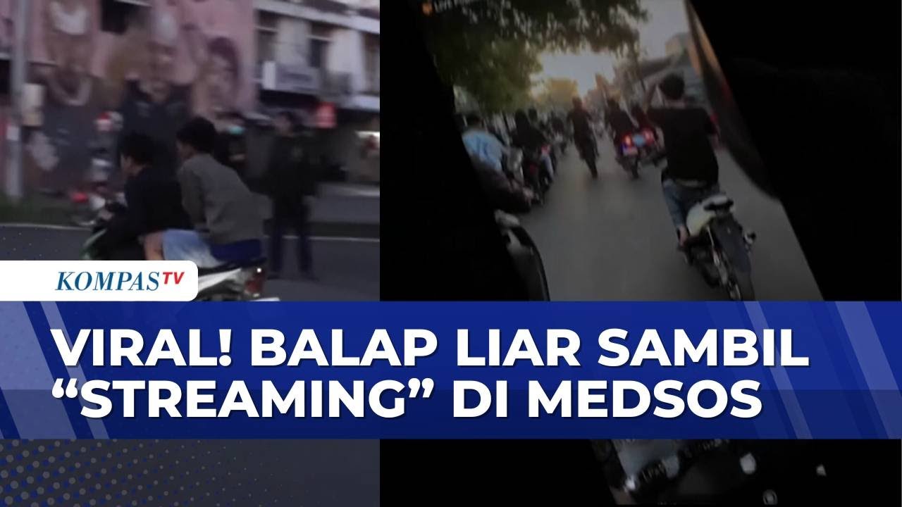 Aksi Balap Liar Pemuda di Makassar Sambil Streaming di Medsos | SAPA MALAM