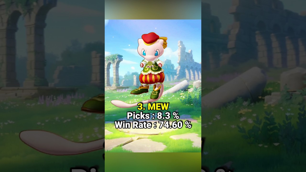 10 Pokemons Top 100 Global Rank Most Played (June 4) Pok&eacute;mon Unite