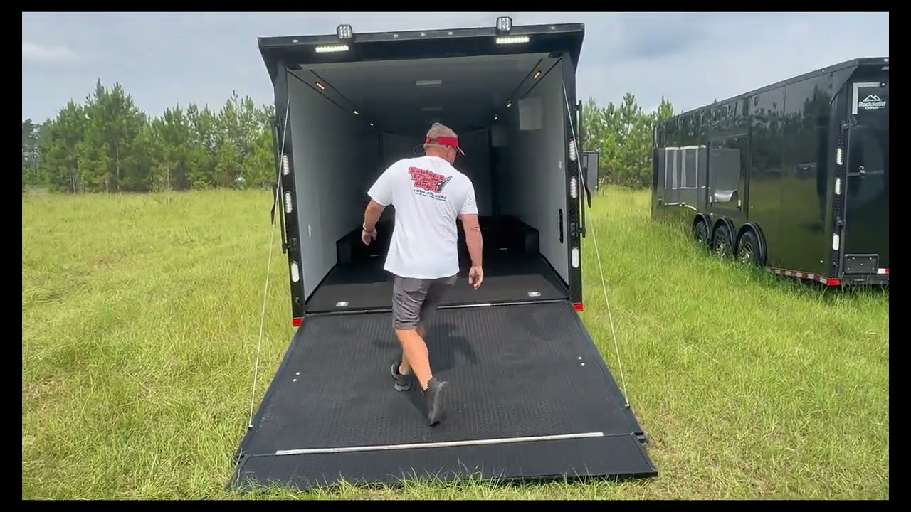 2026 Rock Solid Cargo 8.5x32 Triple Axle Race Car Trailer
