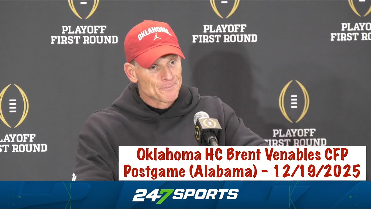 Oklahoma HC Brent Venables CFP Postgame (OU 24 Alabama 34) - 12/19/2025