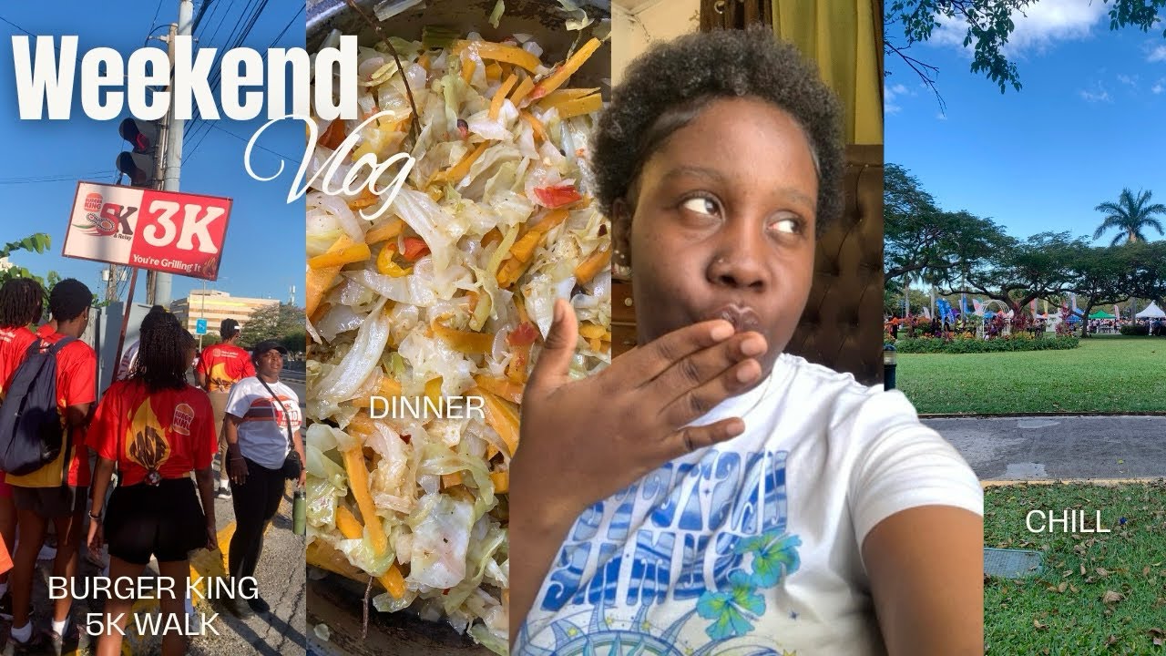 Weekend vlog: Burger King 5k, cooking, laundry & more