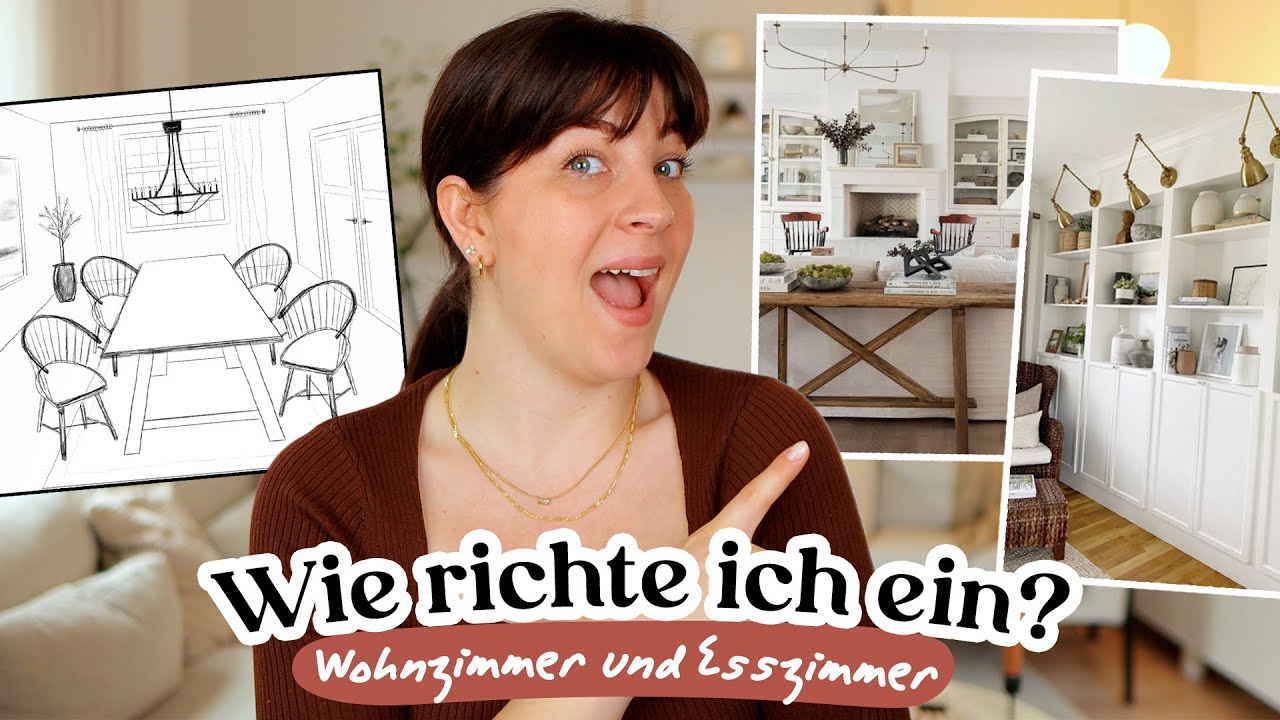 Ich plane unsere EINRICHTUNG | Wohnzimmer & Esszimmer Raumgestaltung | ICH GESTALTE EURE WOHNUNG UM