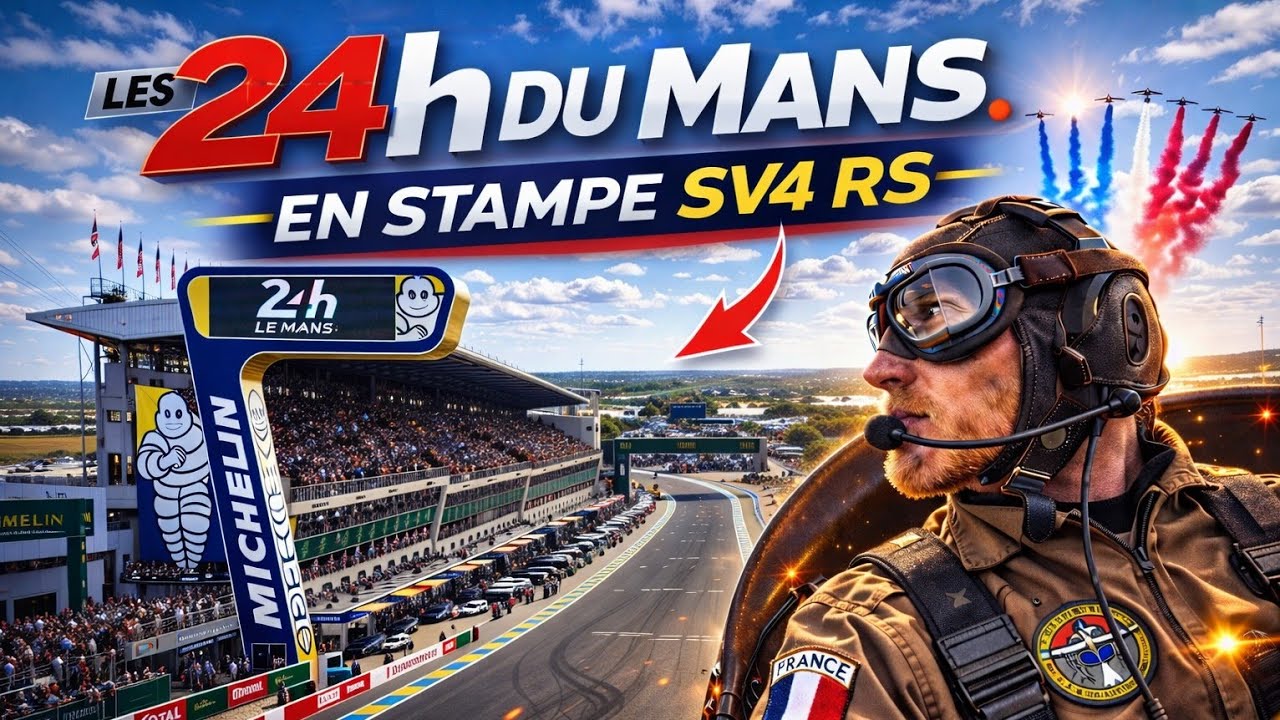 Les 24H du Mans vues comme jamais depuis un Stampe SV4 RS ✈️