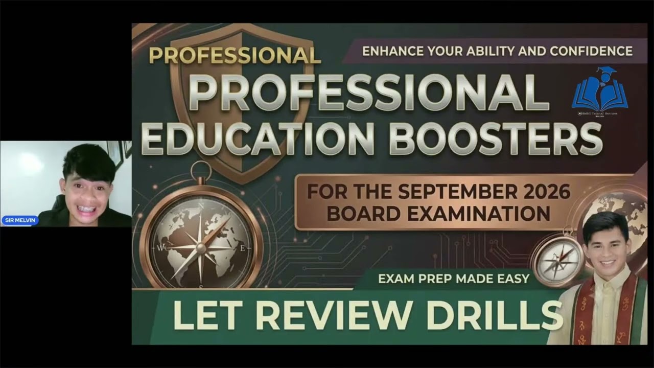 SESSION 9: PROFESSIONAL EDUCATION ALL SUBJECT  BOOSTERS LET REVIEW DRILLS FOR SEPTEMBER 20, 2026