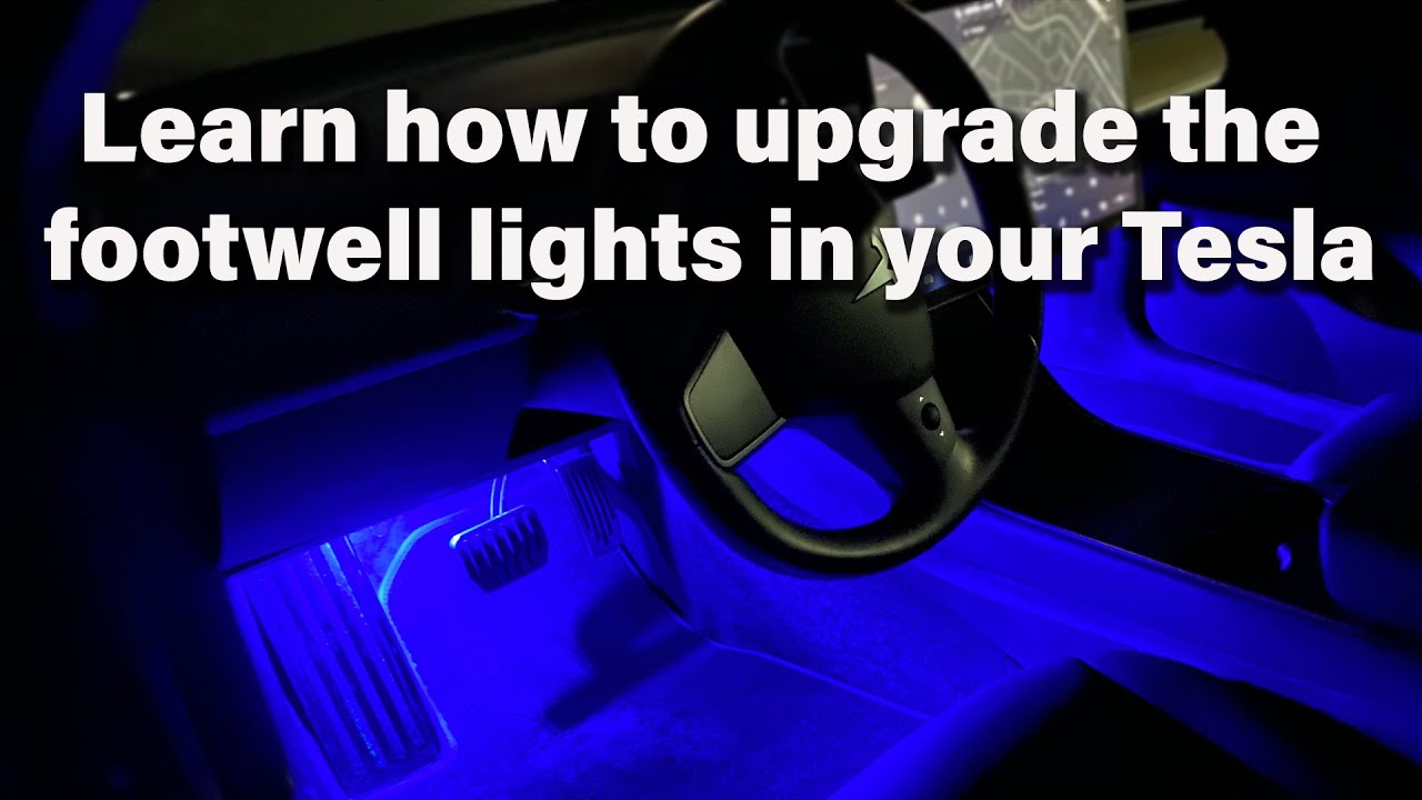 Tesla All Model Footwell Lighting Upgrade | Easy, Fast and Wow Factor of Tesla Footwell Lights