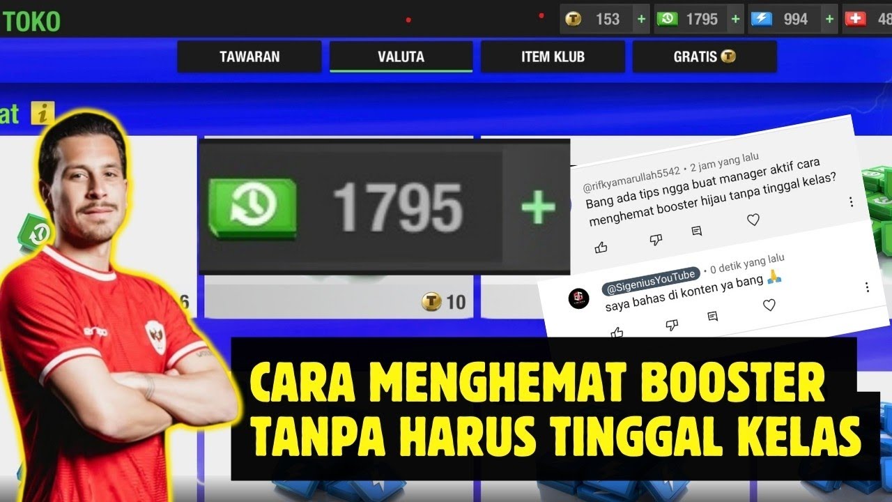 TIPS CARA MENGHEMAT BOOSTER TANPA HARUS TINGGAL KELAS | TOP ELEVEN