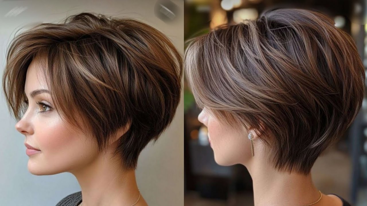 تعلم قص الشعر للمبتدئين خطوة بخطوة 😍😍طريقة قص الشعر اجمل قصات الكارية الكورية short haircut