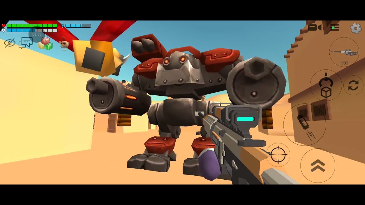 batalha com os gigantes do mal  no chicken gun