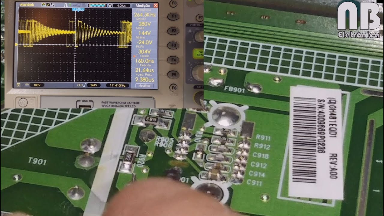 #57 - Reparo em monitor DELL SE2717H, que não liga.