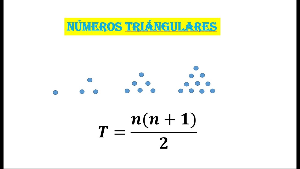 NUMEROS TRIANGULARES.
