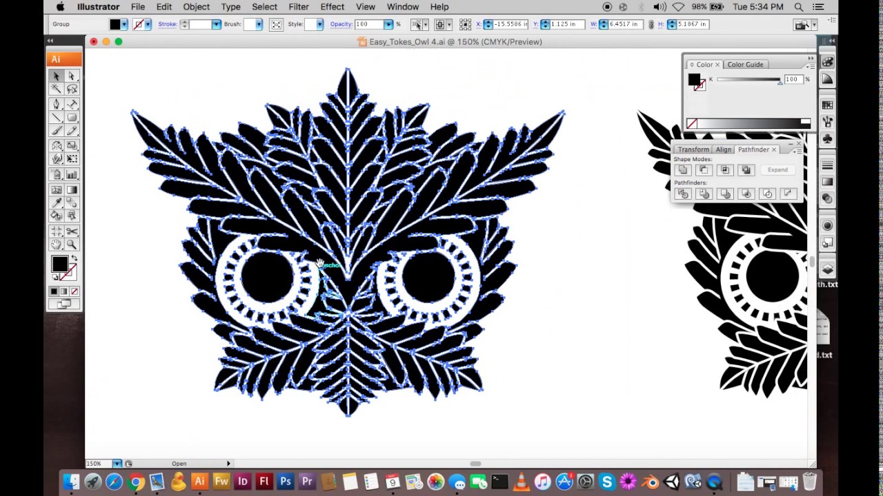 Tutorial Illustrator Quickly Flatten Stroke Knockouts