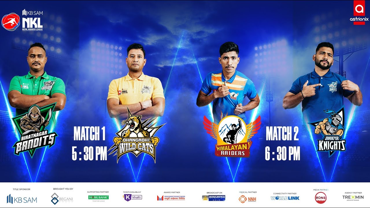 KBSAM NEPAL KABADDI LEAGUE | Day 2 | BIRATNAGAR BANDITS vs DHANGADI WILDCATS