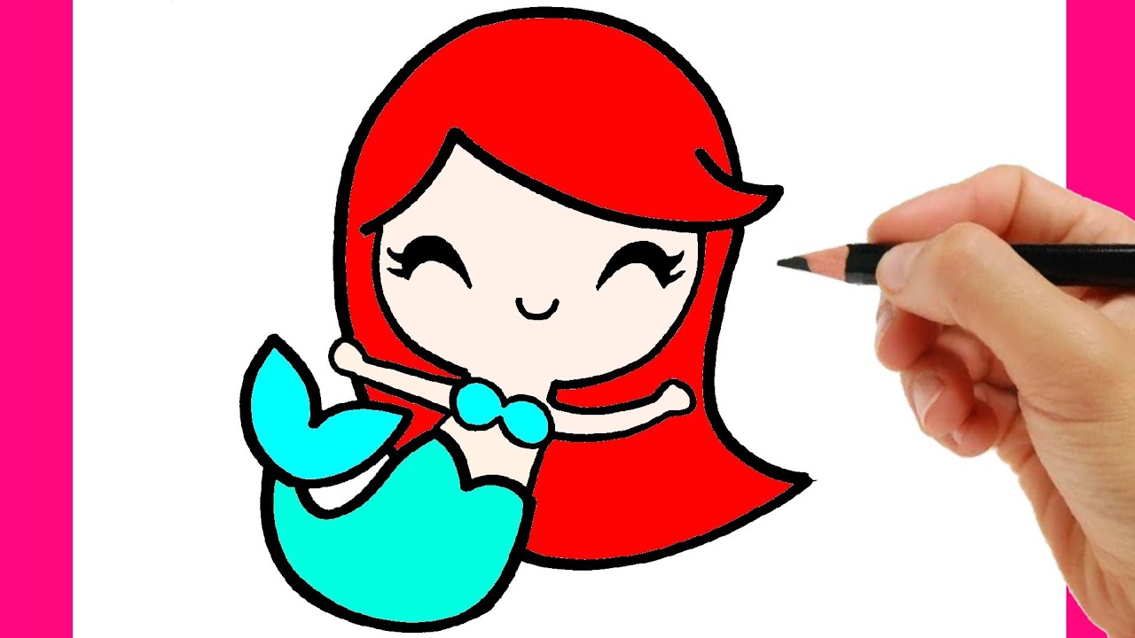 COMO DESENHAR UMA SEREIA FACIL PASSO A PASSO