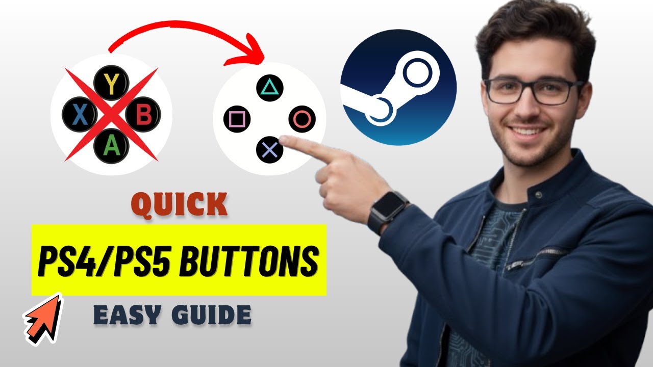 Как исправить ошибку, из-за которой на контроллере Steam PS5/PS4 отображались кнопки Xbox 2026 (л...