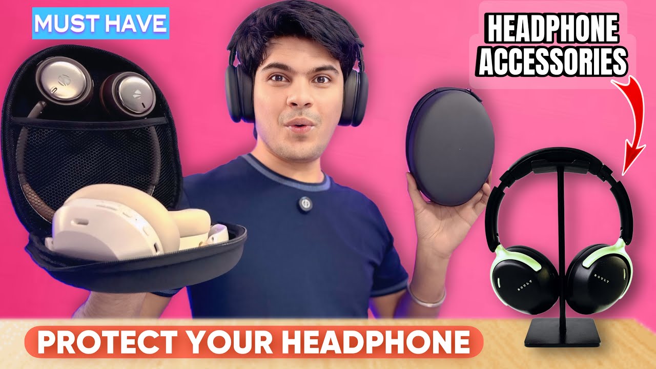 Headphone Case, Cover & Stand Brand Boult, Boat, Noise, Sony Bluetooth Headphone | Protect Headphone