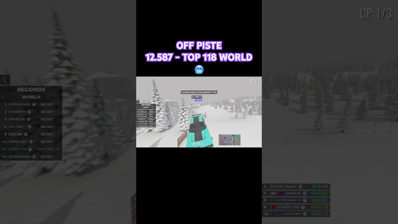 TOP 118 WORLD 🥶 OFF PISTE – 12.587 | Trackmania Weekly Shorts Week 40