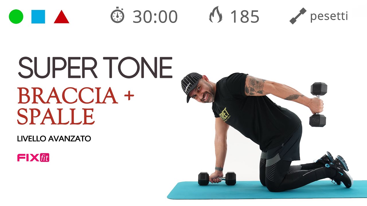 Super Tone Spalle E Braccia! Allenamento Per Tonificare Braccia e Spalle Con Pesi
