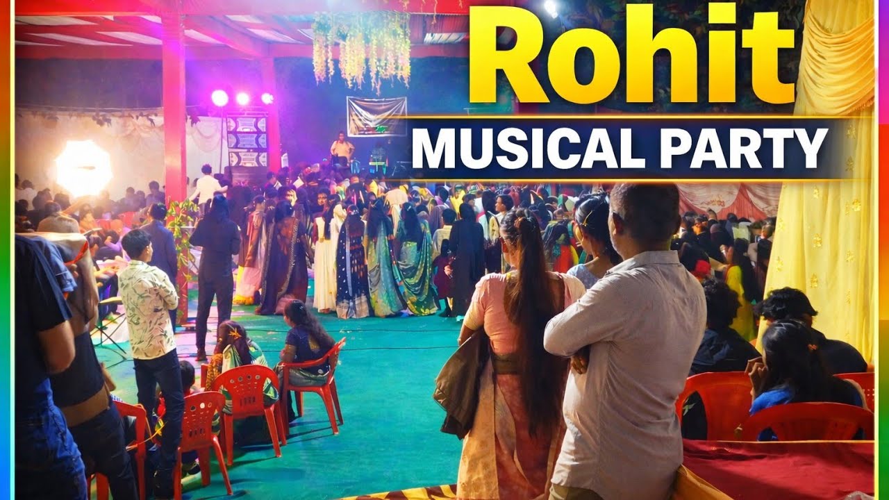 Bhilad marriage, Rohit musical party in bhilad full public enjoying the dance..