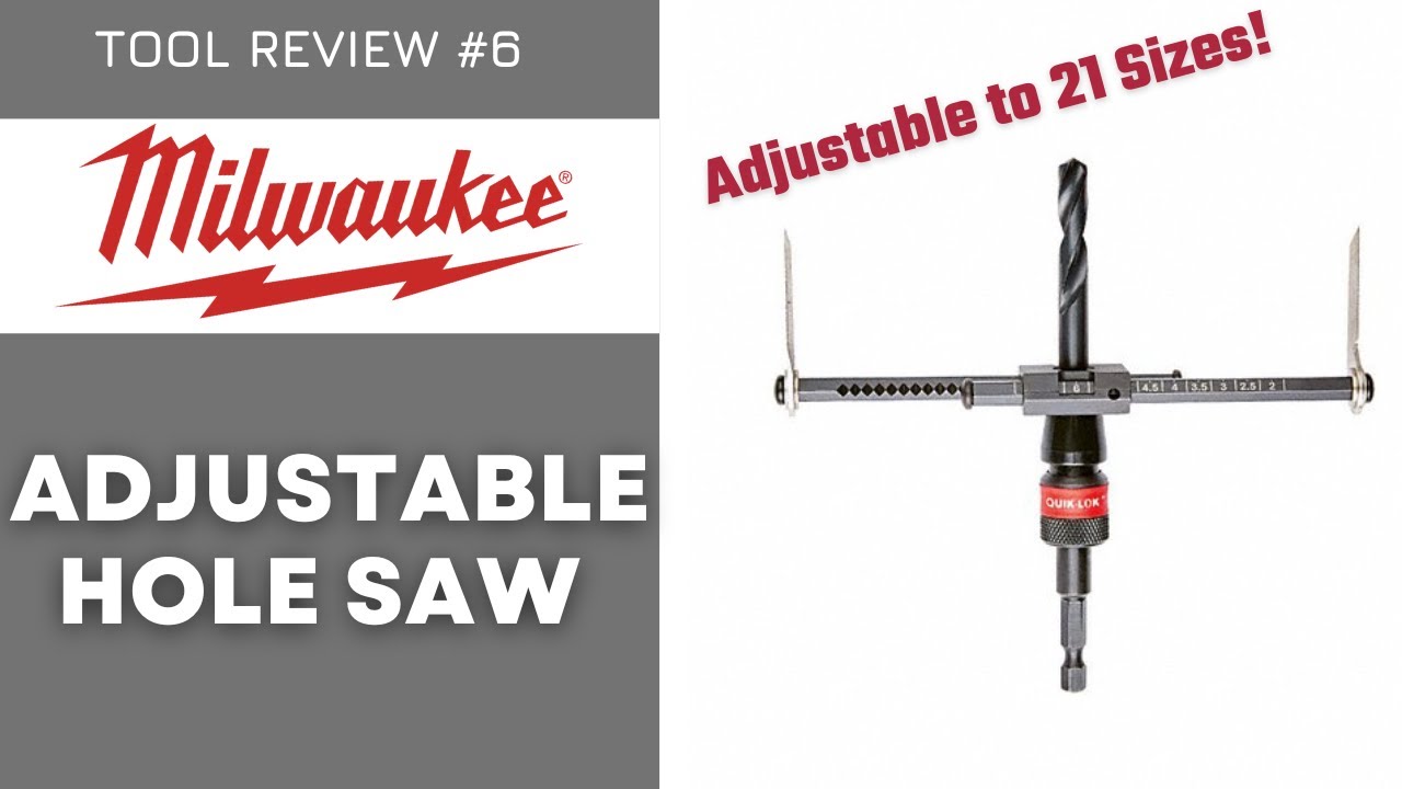 Milwaukee Adjustable Hole Saw Review - 49-56-0320 Best for Ceiling Tiles & Drywall?
