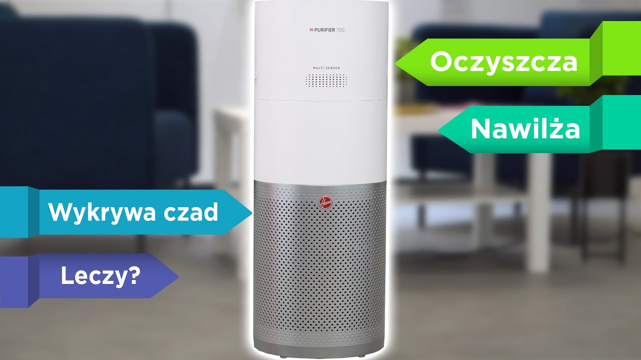 OCZYSZCZACZ powietrza z NAWILŻACZEM i czujnikiem CZADU - Hoover H-Purifier 700