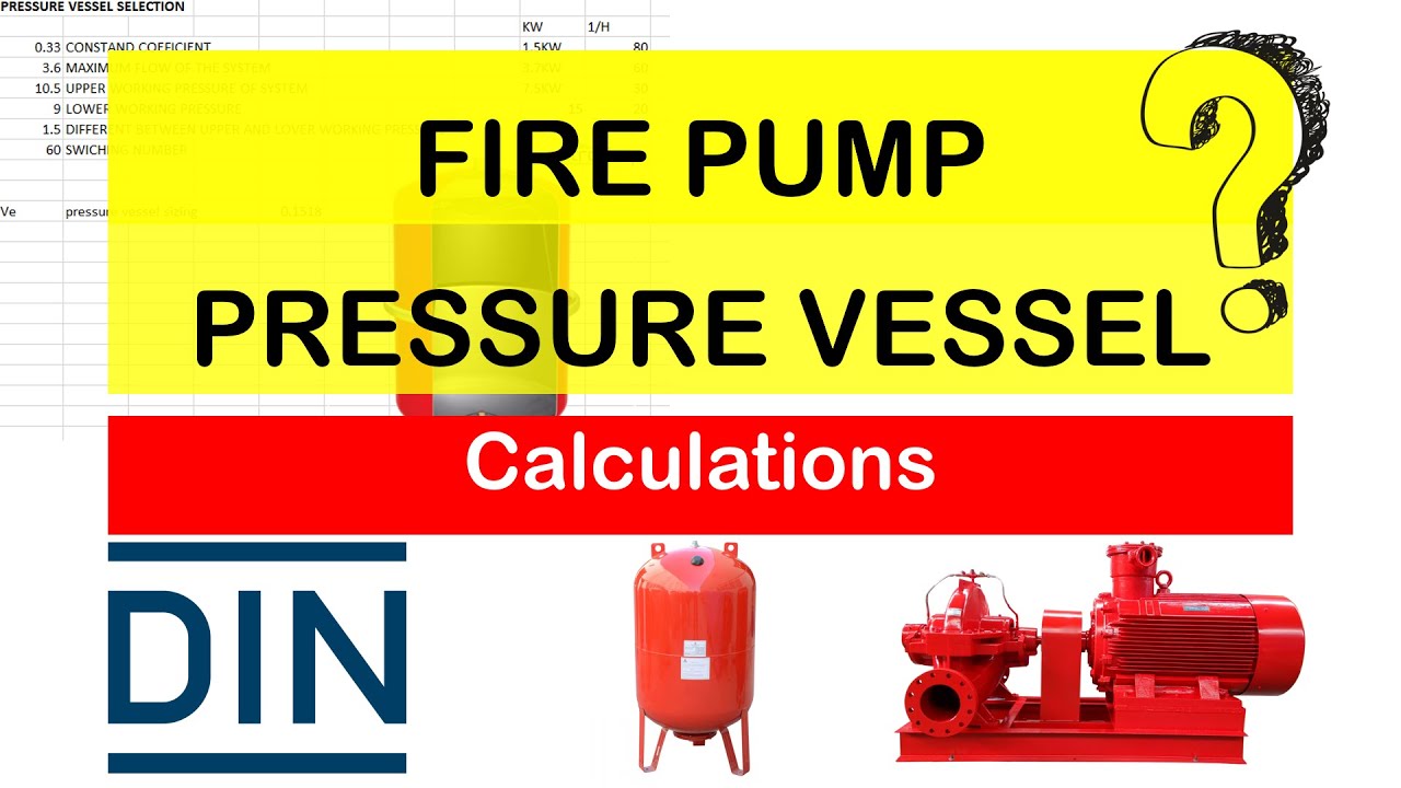 Pressure Vessel Sizing - Fire Protection System